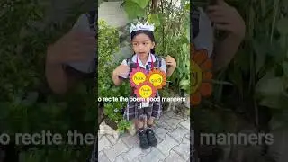 GOOD MANNERS POEM ||NURSERY RHYMES #goodmanners #goodhabbit  #poemrecitationcompetition