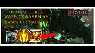 WARWICK with NASUS Ultimate THE INVINCIBLE wolf! woof woof *ULTIMATE SPELLBOOK* League Of Legends