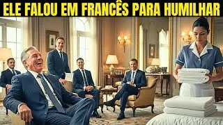 O EMBAIXADOR FEZ O PEDIDO EM FRANCÊS PARA HUMILHAR A FAXINEIRA DO HOTEL... MAS ELA FALAVA 6 IDIOMAS