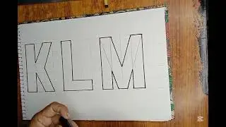 How to improve Graph Alphabet | K L M Grid Calligraphy | Easy Block Letters Tutorial for Beginners