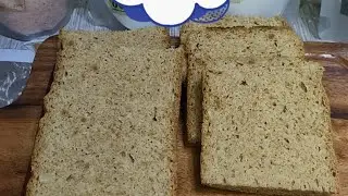 Low carb loaf bread version 7 #flaxseedbread #lowcarbbread