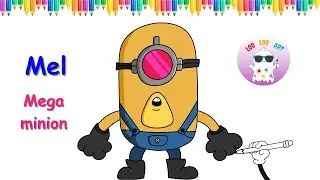 How To Draw Mega Minion Mel | Despicable Me 4