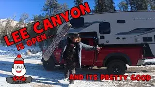 Lee Canyon Snowboarding is OPEN and GOOD!