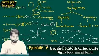 Episode-6 Ground state, Excited state, Sigma bond and pi bond (V.B.T. Part 2) #11thClass #NEET #JEE