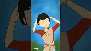 Bohag Bihu || asamese folk dance ||#animation #cartoon #bihu #assam #short