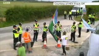 2014 07 02 Look North - massive Rathlin Energy convoys to West Newton well site