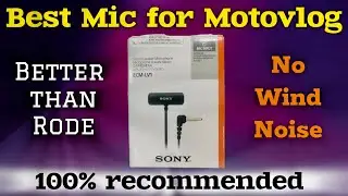 Best Mic for Motovlogging || Sony ECM-LV1 Mic Review || @jattprabhjot