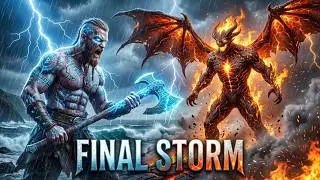 Storm of Gods ⚔️ Viking Berserker vs Fire Demon | Mythic Cinematic Battle