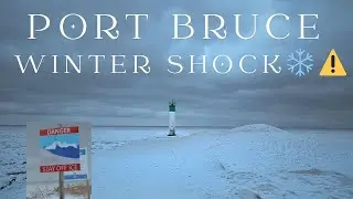 Freezing Adventure at Port Bruce: Ice Waves Dancing on Frozen Lake Erie! Ontario Winter Vlog