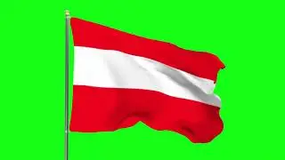 Austria Flag 1 | Green screen 4K HD  Video | Animated YouTube | No Copyright | Royalty-Free