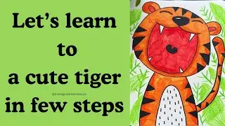 How to Draw a Cute Tiger 🧡 | Easy & Fun Drawing for Kids