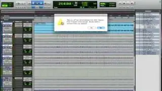 Clearing space in pro tools sessions.