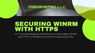 Обеспечение безопасности WinRM через HTTPS [Windows Server 2019]