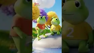 Five Little Frogs - Frog Song For Kids | English Nursery Rhymes for Kids | Galatta Kids | Shorts
