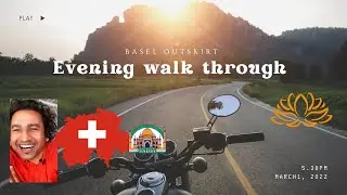 Evening Walking Tour Through Basel Switzerland / Indian Europe Travel Vlog / Outskirt Switzerland