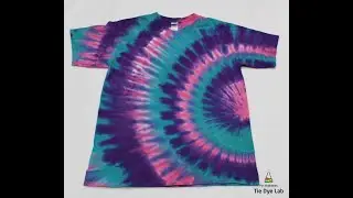 Making A Tie Dye Fan Fold T-shirt Using Liquid Dye