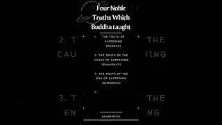 Four Noble Truths Buddha taught