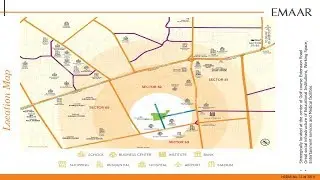 Emaar Digi Homes, Location Map, Sector 62, Gurgaon, Golf Course Extension Road
