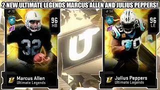 2 NEW ULTIMATE LEGENDS MARCUS ALLEN AND JULIUS PEPPERS! | MADDEN 20 ULTIMATE TEAM