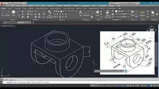 Isometric Projection (View) Exercise in AutoCAD
