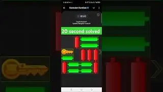 Hamster Kombat today mini game 21 October mini game #music