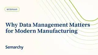 Why Data Management Matters for Modern Manufacturing