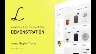 Advanced AJAX Product Filter - VERUS Premium Shopify Theme - Demonstration