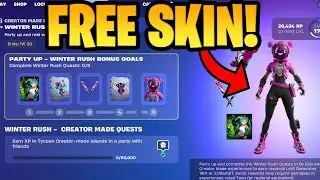 Как получить бесплатный скин Cuddle Team Rider в Fortnite &mdash; квест Winter Rush &mdash; зарабатывайте опы...