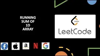 Running Sum of 1d Array | May Leetcode Challenge