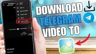 Как легко сохранить/скачать видео из Telegram в Галерею 2023 | Полное руководство