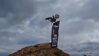 Exciting motorcycle jumps Russia. Прыжки на мотофристайл.