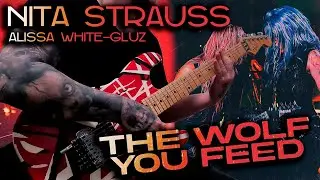 NITA STRAUSS - The Wolf You Feed ft. Alissa White-Gluz of Arch Enemy - GUITAR COVER (New Song) +TABS