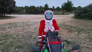 Depart pour la ballade de noel des motards 2025 de villeveyrac (34)