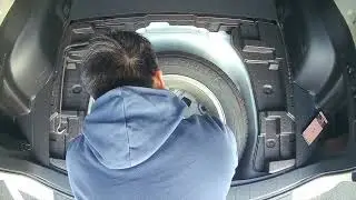 How to put in full size spare tire in your subaru!