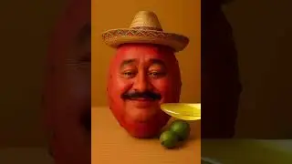 FRUITS EATING FRUITS👀😳 #asmr #eating #mukbang #fruit #food #funny #ai #viral