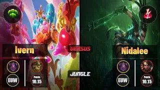 Master IVERN [Guardian] (Jungle) VS  NIDALEE - Master EUW Patch 10.15