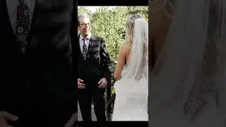First look with father of the bride!