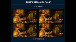 Cozy Warm Tavern Stream Overlay Bundle for Streamers, OBS, StreamLabs, StreamElements, TROVO, KICK