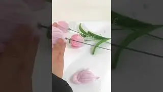 Hướng dẫn làm hoa Tulip từ kẽm nhung mẫu 1 | How to make Tulip flower sample 1