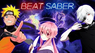 PLAYING ANIME SONGS! | Beat Saber (Custom Levels)