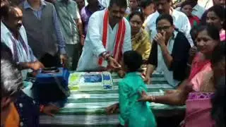 Bheemili YSRCP MLA Avanthi Srinivas celebrates and addresses media after winning in elections