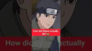 Death of shisui Uchiha 🤷&zwj;♂️ #shisuifacts #narutofacts #narutoshippudenfacts #animefacts #anime