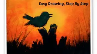 Learn A Beautiful Sunrise Drawing, Step By Step! Easy And Simple Drawing For Beginners!!