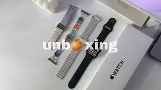 unboxing : apple watch se gen 2 midnight 40mm and accessories