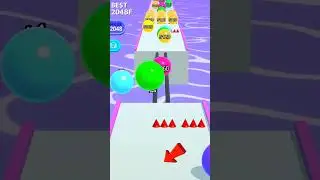 Can I Reach 2048? 😱 | Ball Runner Challenge! | Gameplay No 10  #Shorts #viral #global