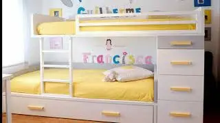 double bed Design in 2021| bunker bed for children| modern bunker bed| lush style
