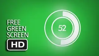 Free Green Screen - Holographic Loading Circle 2