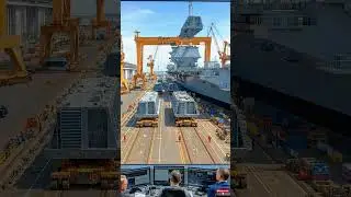 Observing synchronous heavy lift #maritime #shorts