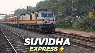 Suvidha Express | Fast Train Passing Station | Indian Railways