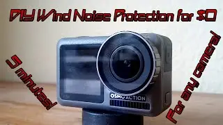 DIY Wind Noise Protection for ANY camera! You can do it under 5 minutes for $0 RIGHT NOW!